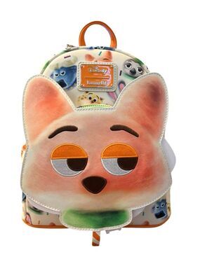Loungefly Zootopia 2 Nick Wilde Cotton Candy Cosplay Fox Mini Backpack NWT